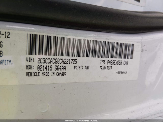 Aukcja sprzedaży 2012 Chrysler 300 Limited, vin: 2C3CCACG8CH221725, numer aukcji: 45862718
