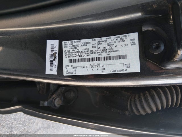 Ford F-450 Xl 2018 1FT8W4DT9JEB13415 Image 9