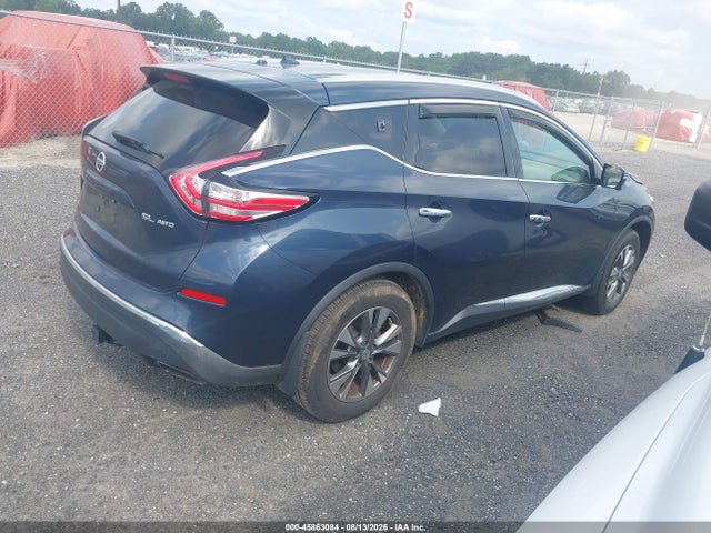 45863084 :رقم المزاد ، 5N1AZ2MH9FN216698 vin ، 2015 Nissan Murano Sl مزاد بيع