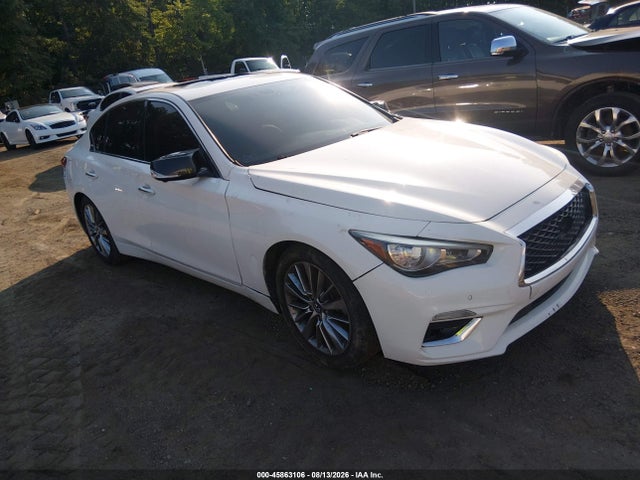 2019 Infiniti Q50 3.0t Luxe მანქანა იყიდება აუქციონზე, vin: JN1EV7AR9KM552754, აუქციონის ნომერი: 45863106