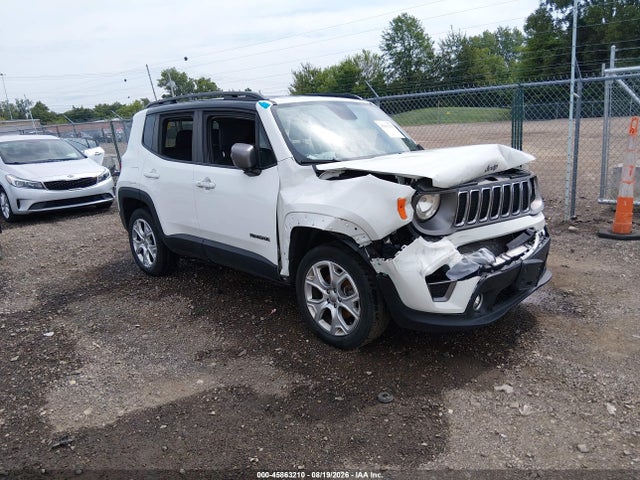 45863210 :رقم المزاد ، ZACNJBD13KPJ92770 vin ، 2019 Jeep Renegade Limited 4x4 مزاد بيع