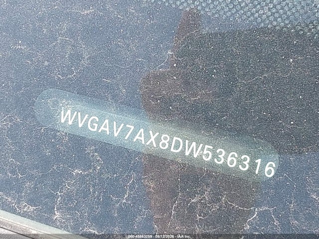 Aukcja sprzedaży 2013 Volkswagen Tiguan Se, vin: WVGAV7AX8DW536316, numer aukcji: 45863259
