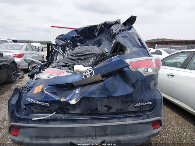 45863273 :رقم المزاد ، 5TDJKRFH3GS308366 vin ، 2016 Toyota Highlander Xle V6 مزاد بيع