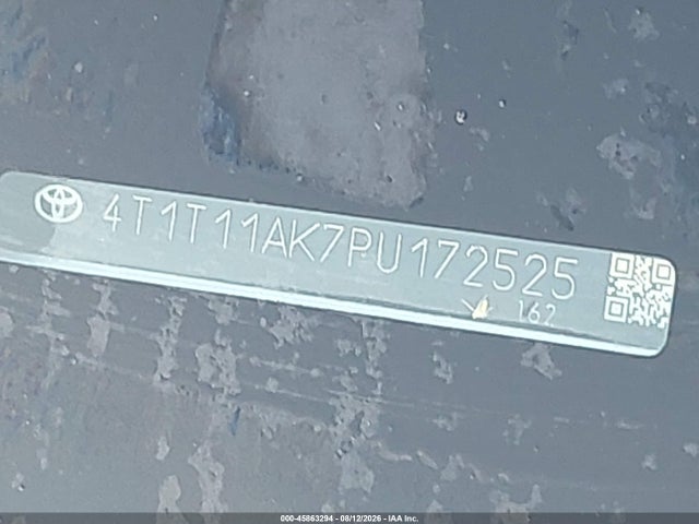 2023 Toyota Camry Se მანქანა იყიდება აუქციონზე, vin: 4T1T11AK7PU172525, აუქციონის ნომერი: 45863294
