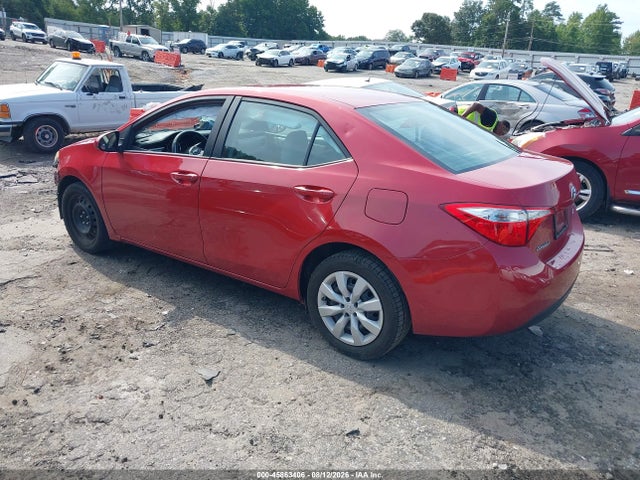 45863406 :رقم المزاد ، 2T1BURHEXFC397572 vin ، 2015 Toyota Corolla Le مزاد بيع