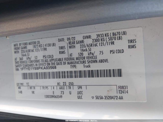 Ford Transit-150 2023 1FTYE1Y88PKA03568 Image 9