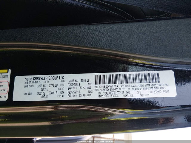 2014 Jeep Wrangler Unlimited Sahara მანქანა იყიდება აუქციონზე, vin: 1C4BJWEG3EL267119, აუქციონის ნომერი: 45863543