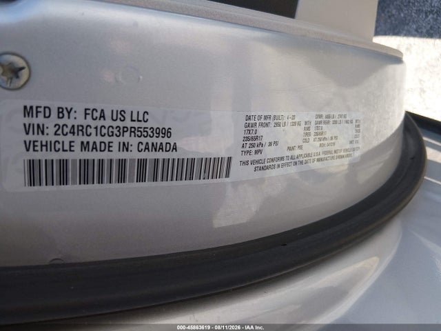 2023 Chrysler Voyager Lx მანქანა იყიდება აუქციონზე, vin: 2C4RC1CG3PR553996, აუქციონის ნომერი: 45863619