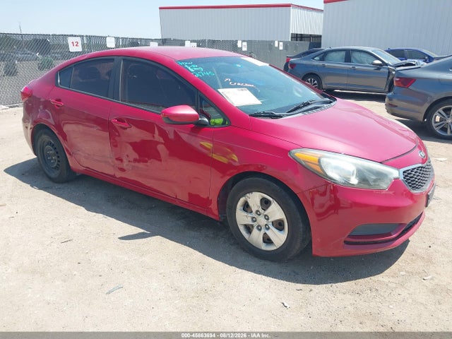 2016 Kia Forte Lx მანქანა იყიდება აუქციონზე, vin: KNAFK4A64G5605485, აუქციონის ნომერი: 45863694