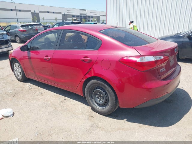 2016 Kia Forte Lx მანქანა იყიდება აუქციონზე, vin: KNAFK4A64G5605485, აუქციონის ნომერი: 45863694