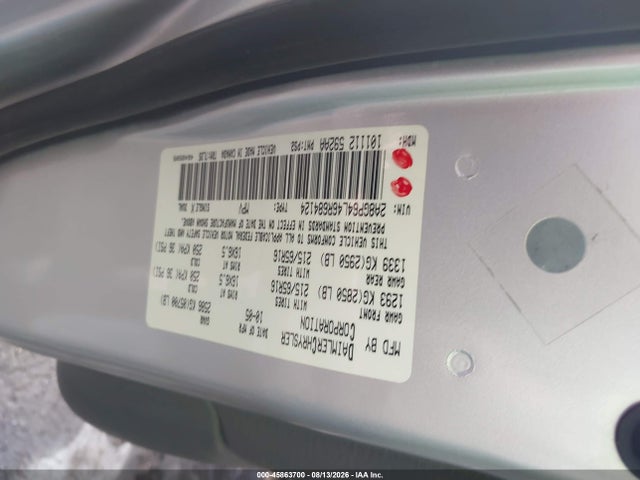 45863700 :رقم المزاد ، 2A8GP64L46R684124 vin ، 2006 Chrysler Town & Country Limited مزاد بيع
