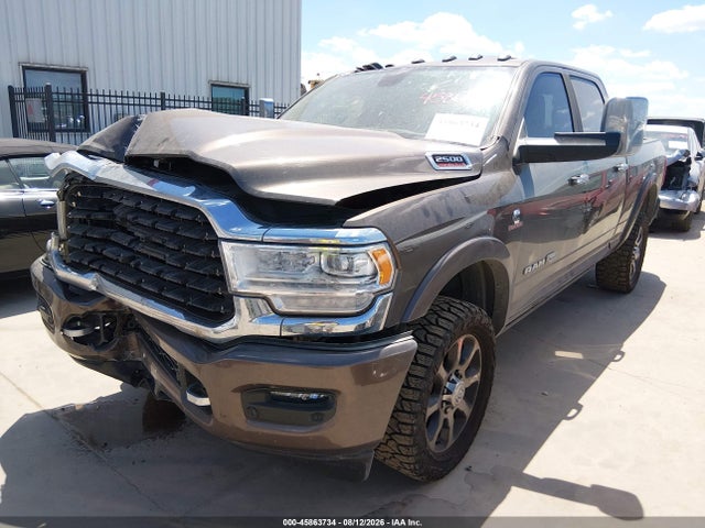 45863734 :رقم المزاد ، 3C6UR5GL8MG606546 vin ، 2021 Ram 2500 Longhorn مزاد بيع