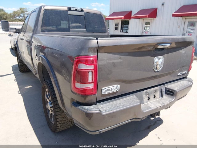 45863734 :رقم المزاد ، 3C6UR5GL8MG606546 vin ، 2021 Ram 2500 Longhorn مزاد بيع