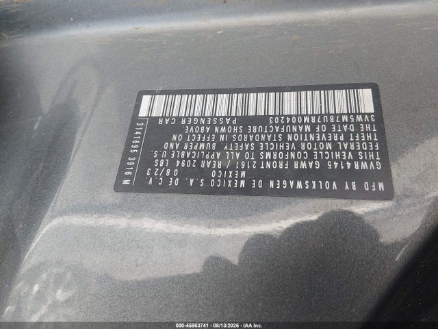 Продажа на аукционе авто 2024 Volkswagen Jetta 1.5t S, vin: 3VW5M7BU7RM004203, номер лота: 45863741