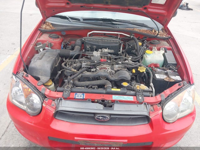 45863902 :رقم المزاد ، JF1GG65514H804662 vin ، 2004 Subaru Impreza 2.5ts مزاد بيع