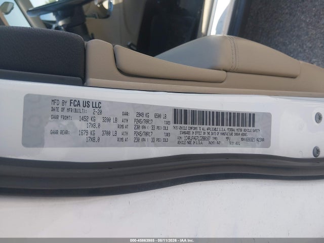 Jeep Grand Cherokee Laredo E 4x4 2020 1C4RJFAG7LC288167 Image 9