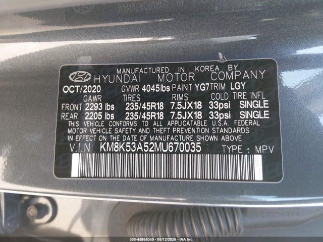 Hyundai Kona Ultimate 2021 KM8K53A52MU670035 Image 9