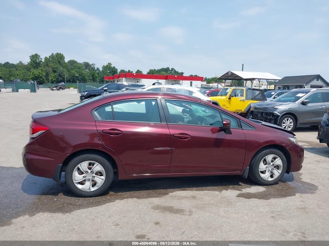 45864096 :رقم المزاد ، 19XFB2F54EE255705 vin ، 2014 Honda Civic Lx مزاد بيع
