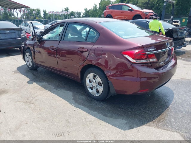 45864096 :رقم المزاد ، 19XFB2F54EE255705 vin ، 2014 Honda Civic Lx مزاد بيع