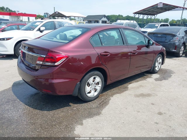 45864096 :رقم المزاد ، 19XFB2F54EE255705 vin ، 2014 Honda Civic Lx مزاد بيع
