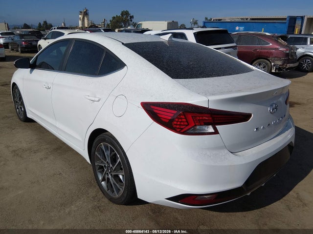 2019 Hyundai Elantra Limited მანქანა იყიდება აუქციონზე, vin: 5NPD84LF3KH496693, აუქციონის ნომერი: 45864143