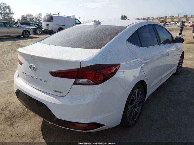 2019 Hyundai Elantra Limited მანქანა იყიდება აუქციონზე, vin: 5NPD84LF3KH496693, აუქციონის ნომერი: 45864143