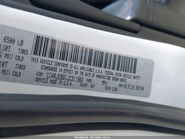 1C4RJEBG1JC311562 Jeep Grand Cherokee Limited 4x2