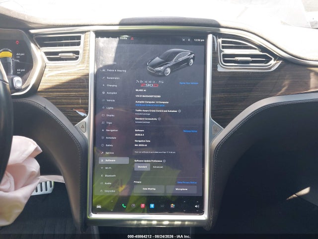 45864212 :رقم المزاد ، 5YJSA1E40GF132369 vin ، 2016 Tesla Model S 90d/p100d/p85d/p90d مزاد بيع