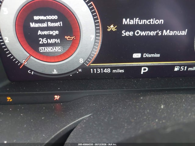 45864335 :رقم المزاد ، JN8BT3DC8NW117937 vin ، 2022 Nissan Rogue Platinum Fwd مزاد بيع