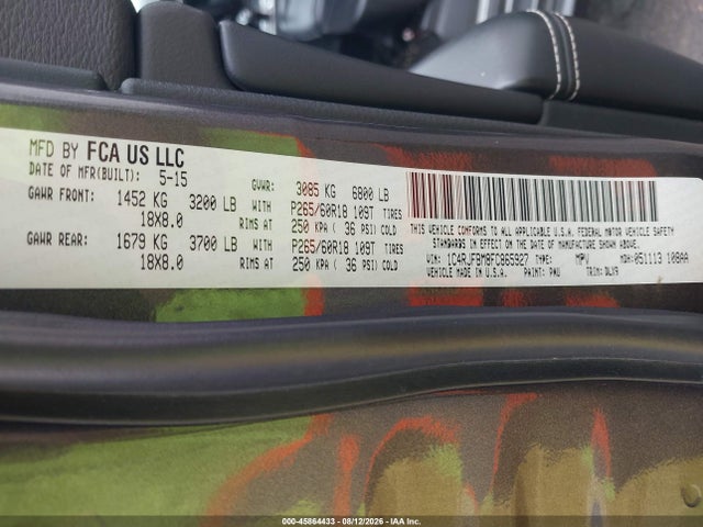 Jeep Grand Cherokee Limited 2015 1C4RJFBM8FC865927 Image 9