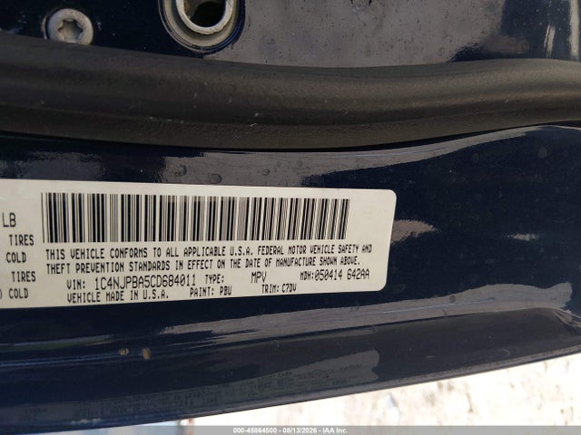 Aukcja sprzedaży 2012 Jeep Patriot Sport, vin: 1C4NJPBA5CD684011, numer aukcji: 45864500