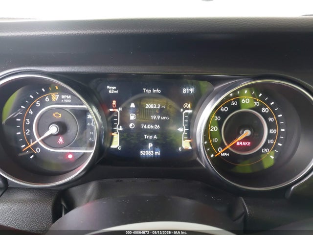 45864672 :رقم المزاد ، 1C6HJTAG4NL126131 vin ، 2022 Jeep Gladiator Altitude 4x4 مزاد بيع