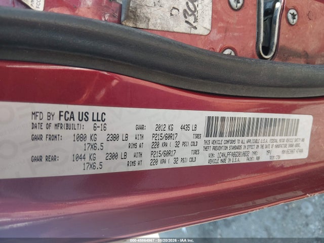 Продажа на аукционе авто 2016 Jeep Patriot Latitude, vin: 1C4NJPFA8GD810832, номер лота: 45864967