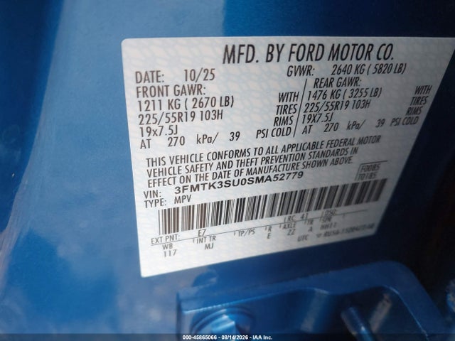 Ford Mustang Mach-e Premium 2025 3FMTK3SU0SMA52779 Image 9