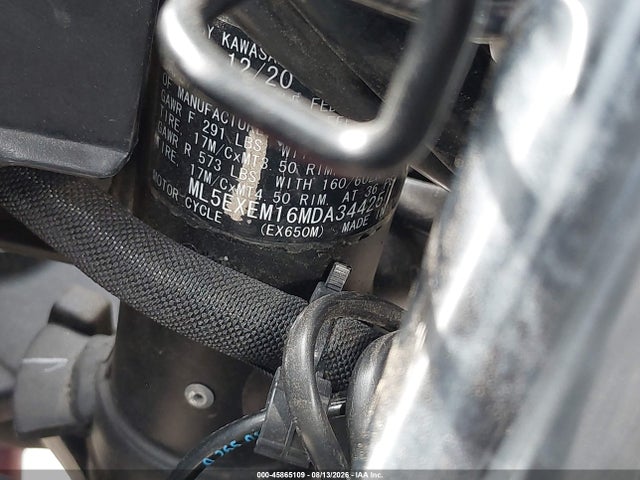 Kawasaki Ex650 M 2021 ML5EXEM16MDA34425 Image 10