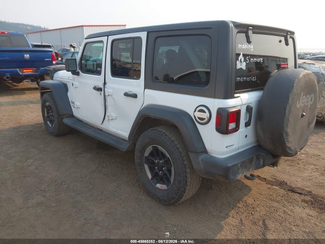 Продажа на аукционе авто 2018 Jeep Wrangler Unlimited Sport S 4x4, vin: 1C4HJXDG1JW129122, номер лота: 45865352