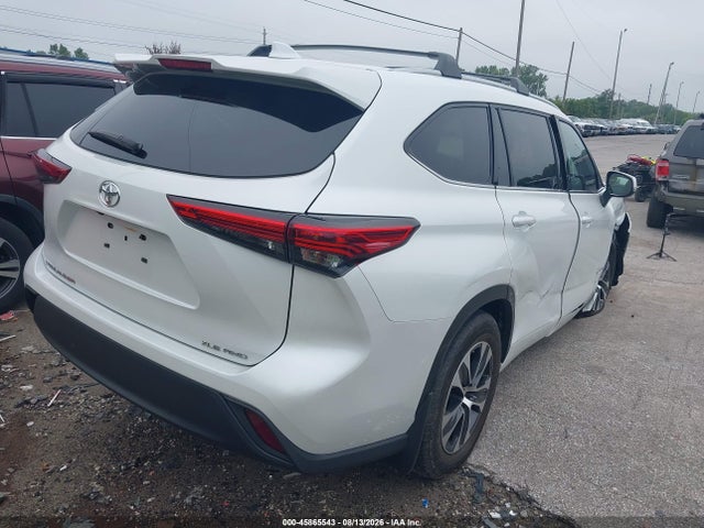 2022 Toyota Highlander Xle მანქანა იყიდება აუქციონზე, vin: 5TDGZRBH7NS243918, აუქციონის ნომერი: 45865543