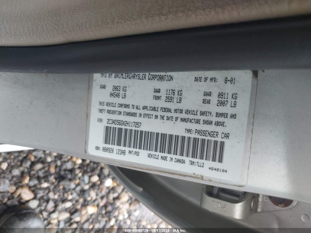 45865729 :رقم المزاد ، 2C3AD56GX2H117257 vin ، 2002 Chrysler Concorde Limited مزاد بيع