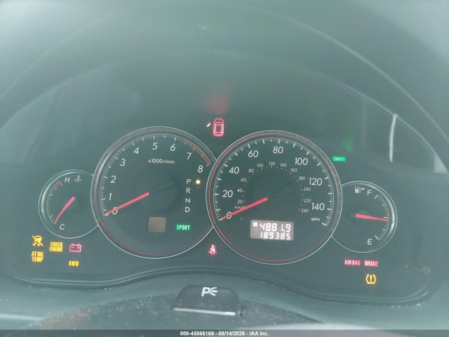 45866169 :رقم المزاد ، 4S4BP61C397325273 vin ، 2009 Subaru Outback 2.5i مزاد بيع