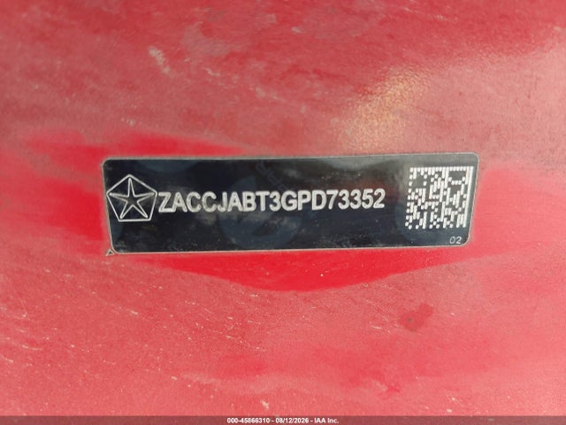 ZACCJABT3GPD73352 Jeep Renegade Latitude