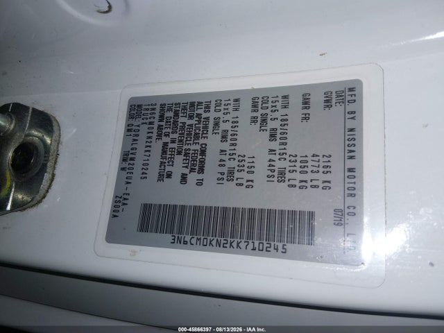 Nissan NV200 SV 2019 3N6CM0KN2KK710245 Image 9