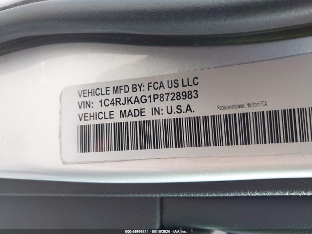 45866411 :رقم المزاد ، 1C4RJKAG1P8728983 vin ، 2023 Jeep Grand Cherokee L Laredo 4x4 مزاد بيع