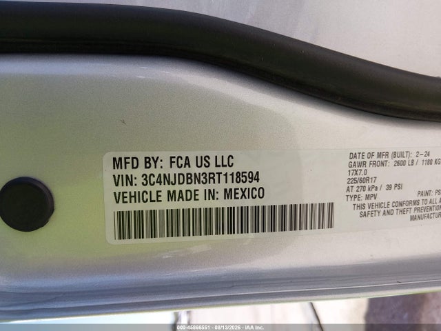 Jeep Compass Latitude 4x4 2024 3C4NJDBN3RT118594 Image 9