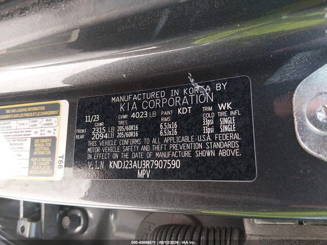 KIA SOUL LX 2024 KNDJ23AU3R7907590 Image 9