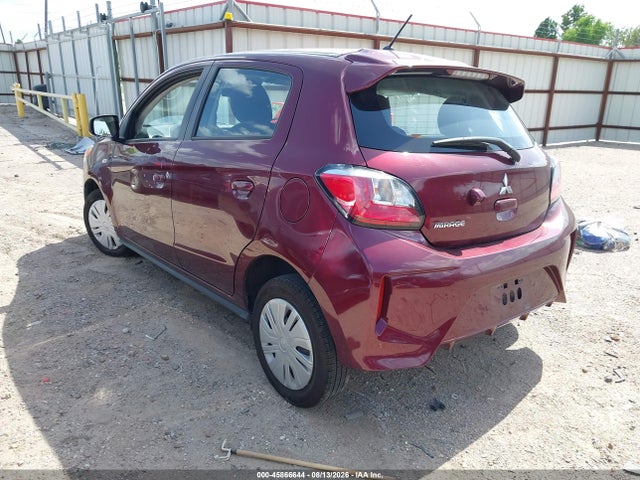 2024 Mitsubishi Mirage Es/le მანქანა იყიდება აუქციონზე, vin: ML32AUHJXRH017867, აუქციონის ნომერი: 45866644