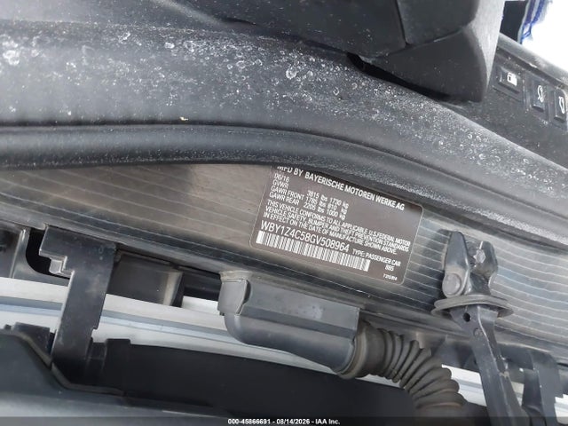 2016 Bmw I3 Base W/range Extender მანქანა იყიდება აუქციონზე, vin: WBY1Z4C58GV508964, აუქციონის ნომერი: 45866691