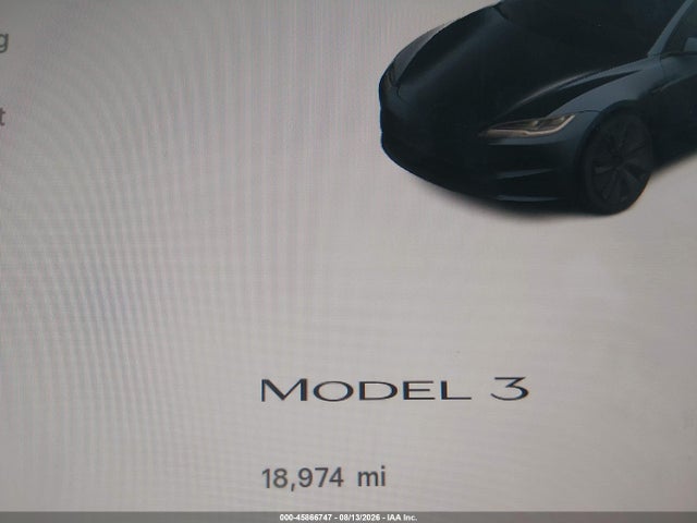 Продаж на аукціоні авто 2024 Tesla Model 3 Long Range Dual Motor All-wheel Drive/rear-wheel Drive, vin: 5YJ3E1EA5RF821888, номер лоту: 45866747