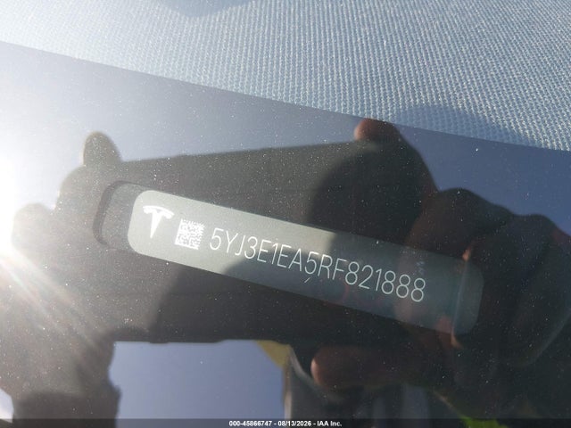 Продаж на аукціоні авто 2024 Tesla Model 3 Long Range Dual Motor All-wheel Drive/rear-wheel Drive, vin: 5YJ3E1EA5RF821888, номер лоту: 45866747