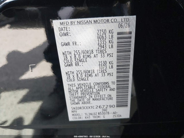 Nissan Pathfinder Sl 2026 5N1DR3CEXTC267290 Image 9
