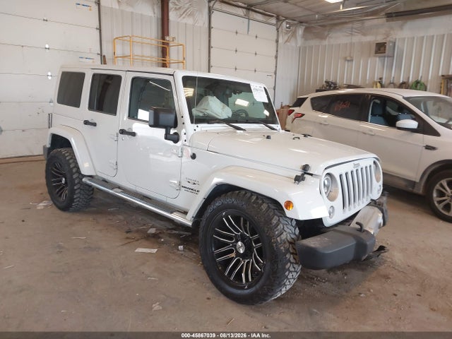 2016 Jeep Wrangler Unlimited Sahara მანქანა იყიდება აუქციონზე, vin: 1C4BJWEG0GL333421, აუქციონის ნომერი: 45867039